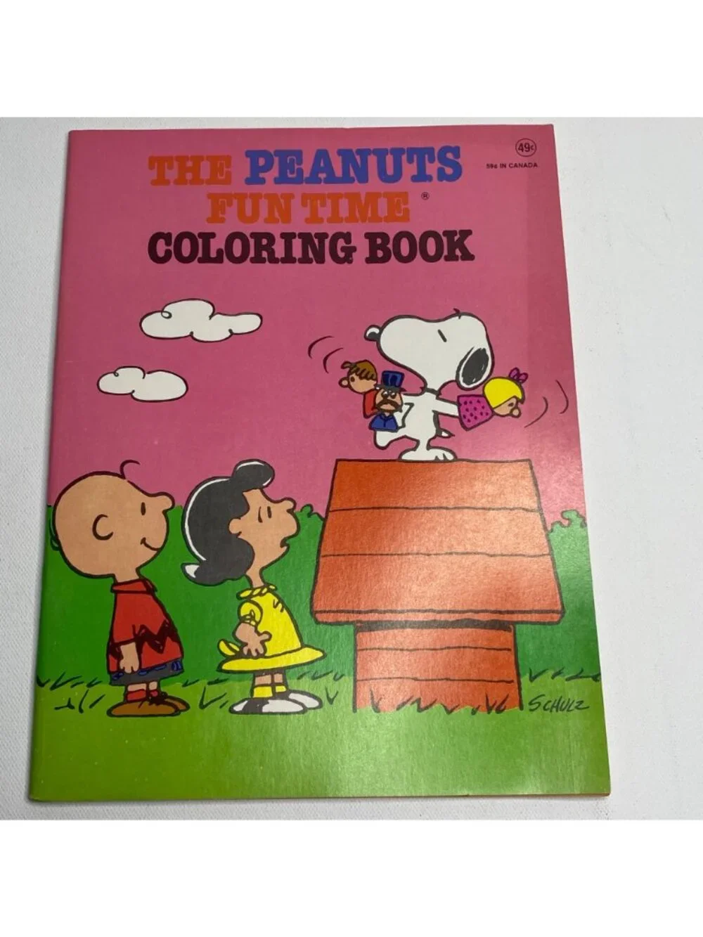 Vintage 1970s Peanuts Snoopy Coloring Books Set 4 Busy Day Fun Time Playtime